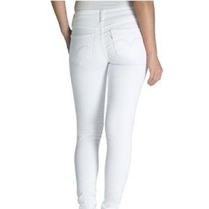 White Levi 535 legging jeans